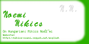 noemi mikics business card